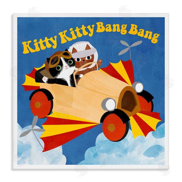 stupell industries Planet Cat by Angie Rozelaar | Funny Pilot Cats Movie Parody