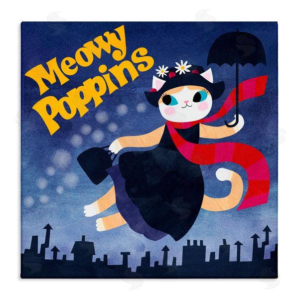 stupell industries Planet Cat by Angie Rozelaar | Meowy Poppins Cat Parody