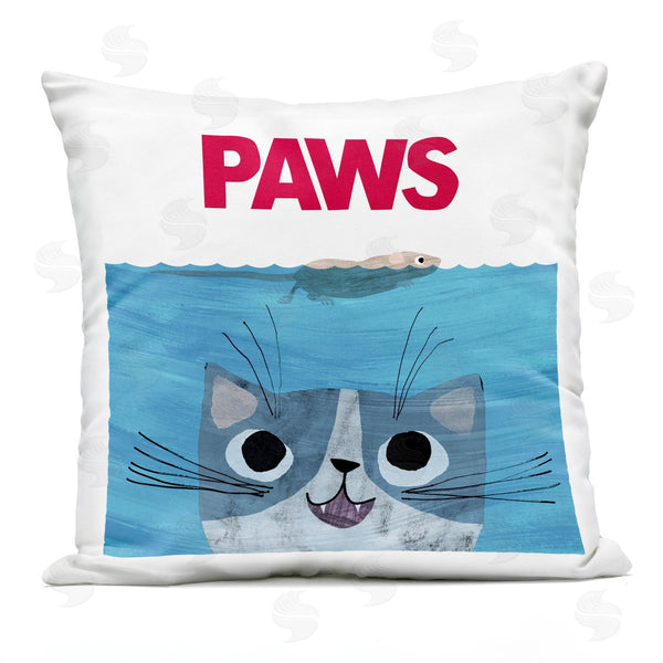 Stupell Industries Planet Cat By Angie Rozelaar | Paws Cat Movie Parody Printed Throw Pillow