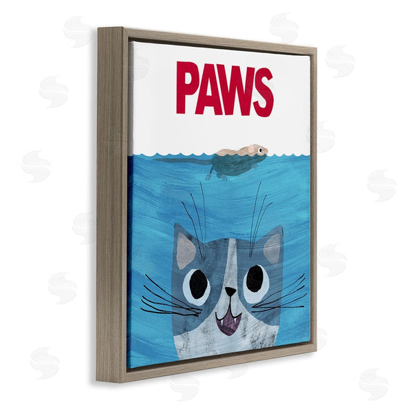 Stupell Industries Planet Cat By Angie Rozelaar | Paws Cat Movie Parody