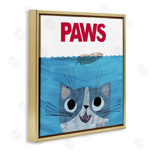 Stupell Industries Planet Cat By Angie Rozelaar | Paws Cat Movie Parody