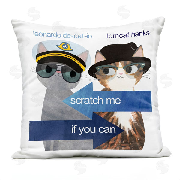Stupell Industries Planet Cat By Angie Rozelaar | Scratch Me If You Can Printed Throw Pillow
