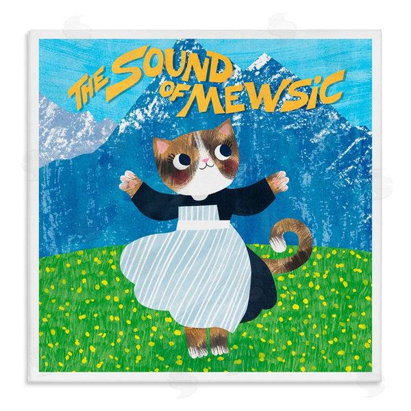 stupell industries Planet Cat by Angie Rozelaar | Sound Of Mewsic Cat Parody