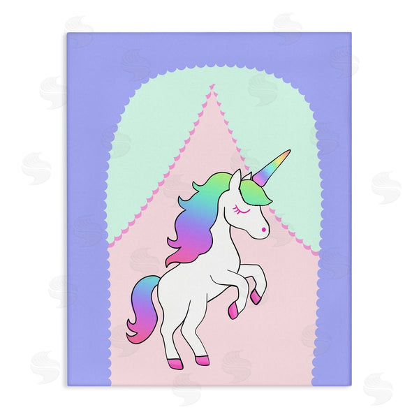 stupell industries Pooja Dave | Fantasy Unicorn in Pastels