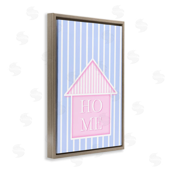 Stupell Industries Pooja Dave | Home Lettering Over Stripes