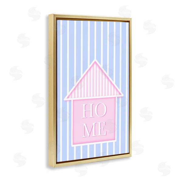 Stupell Industries Pooja Dave | Home Lettering Over Stripes