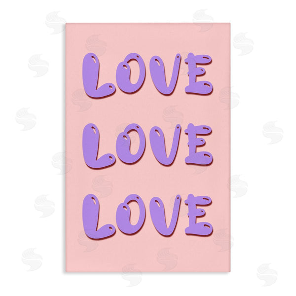 stupell industries Pooja Dave | Love Bubble Lettering