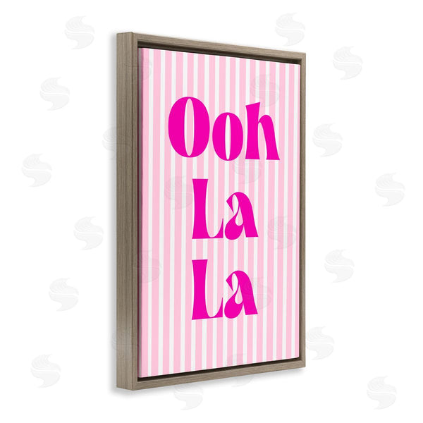 Stupell Industries Pooja Dave | Ooh La La Over Pink Stripes
