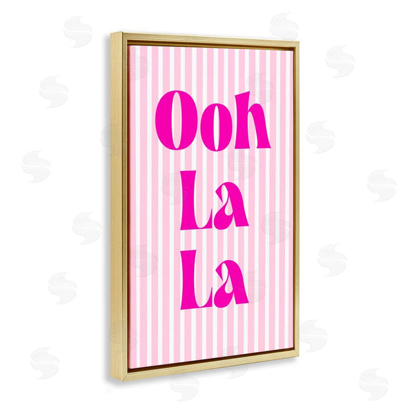 Stupell Industries Pooja Dave | Ooh La La Over Pink Stripes