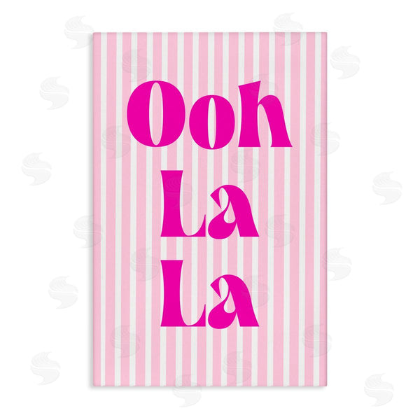 stupell industries Pooja Dave | Ooh La La over Pink Stripes