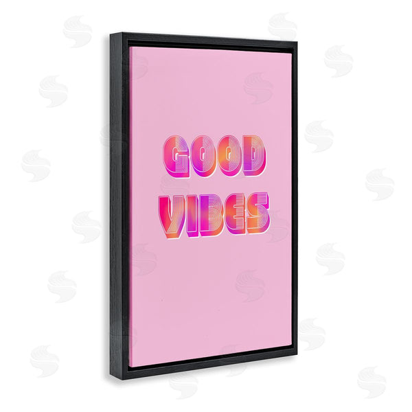 Stupell Industries Pooja Dave | Pink & Orange Retro Good Vibes