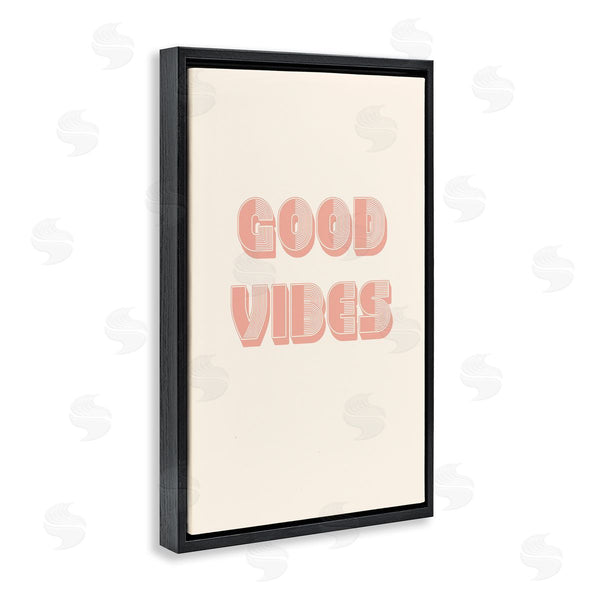 Stupell Industries Pooja Dave | Retro Good Vibes Peach Pastel