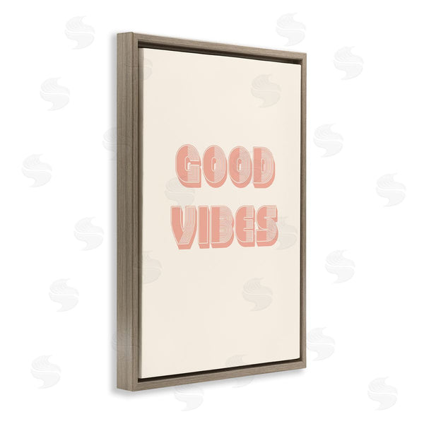 Stupell Industries Pooja Dave | Retro Good Vibes Peach Pastel