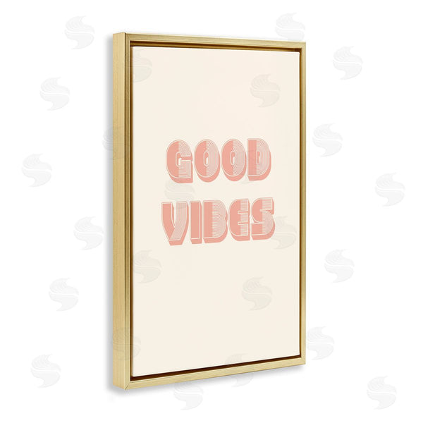 Stupell Industries Pooja Dave | Retro Good Vibes Peach Pastel