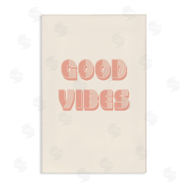 stupell industries Pooja Dave | Retro Good Vibes Peach Pastel