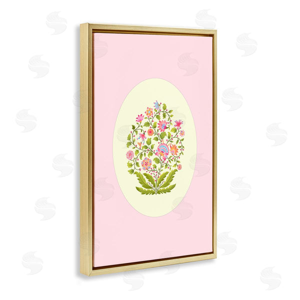 Stupell Industries Pooja Dave | Rounded Wildflower Bundle On Pink