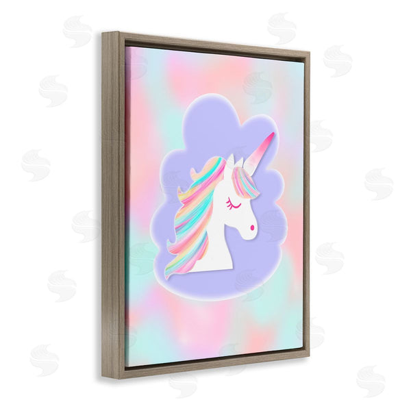 Stupell Industries Pooja Dave | Unicorn Face Pastel Cloud
