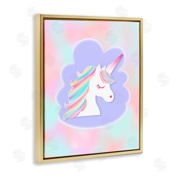 Stupell Industries Pooja Dave | Unicorn Face Pastel Cloud