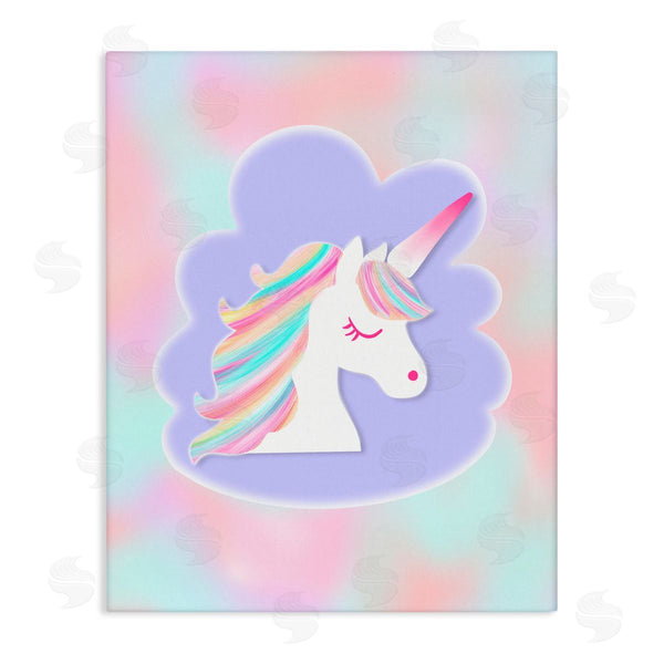 stupell industries Pooja Dave | Unicorn Face Pastel Cloud