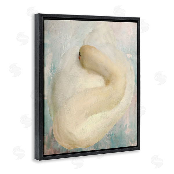 Stupell Industries Porter Hastings | Abstract Curled Up Swan