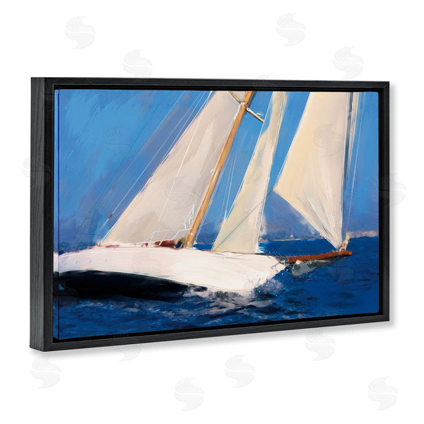 Stupell Industries Porter Hastings | Abstract Sailboats In Wind