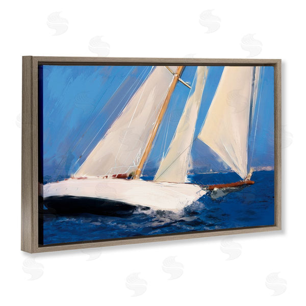 Stupell Industries Porter Hastings | Abstract Sailboats In Wind