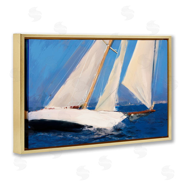 Stupell Industries Porter Hastings | Abstract Sailboats In Wind