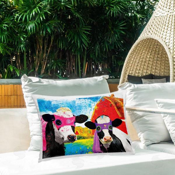 Stupell Industries Porter Hastings | Abstract Superhero Cows