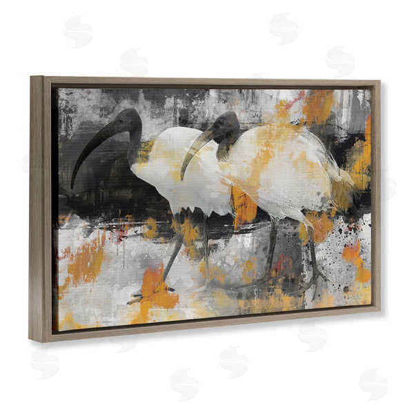 Stupell Industries Porter Hastings | Grey & Yellow Modern Birds