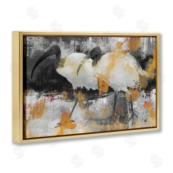 Stupell Industries Porter Hastings | Grey & Yellow Modern Birds