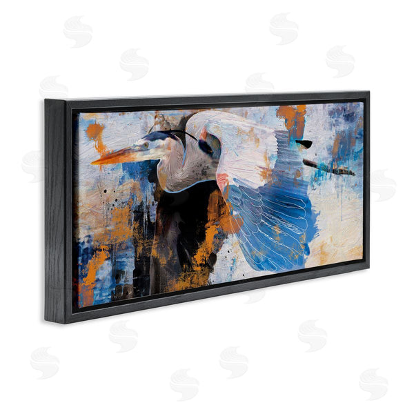 Stupell Industries Porter Hastings | Heron With Abstract Splatter Wall Art