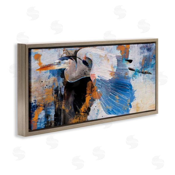 Stupell Industries Porter Hastings | Heron With Abstract Splatter Wall Art