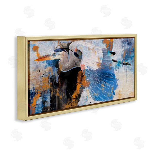 Stupell Industries Porter Hastings | Heron With Abstract Splatter Wall Art