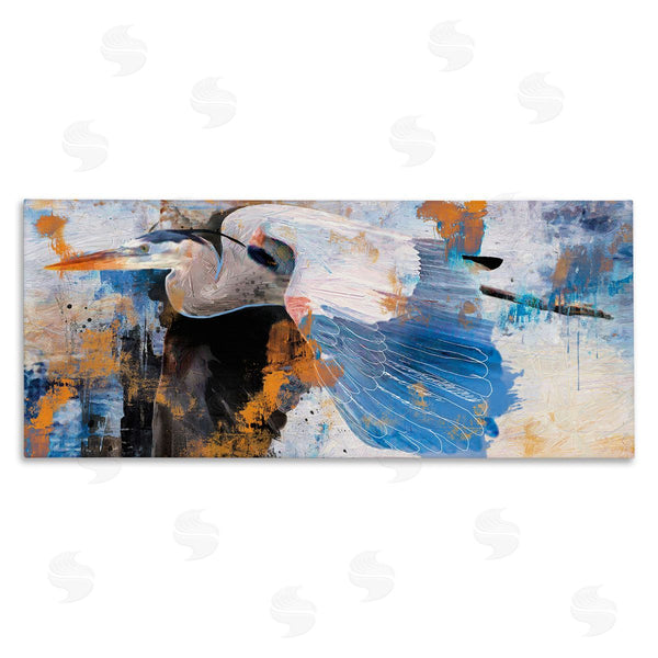 stupell industries Porter Hastings | Heron with Abstract Splatter Wall Art