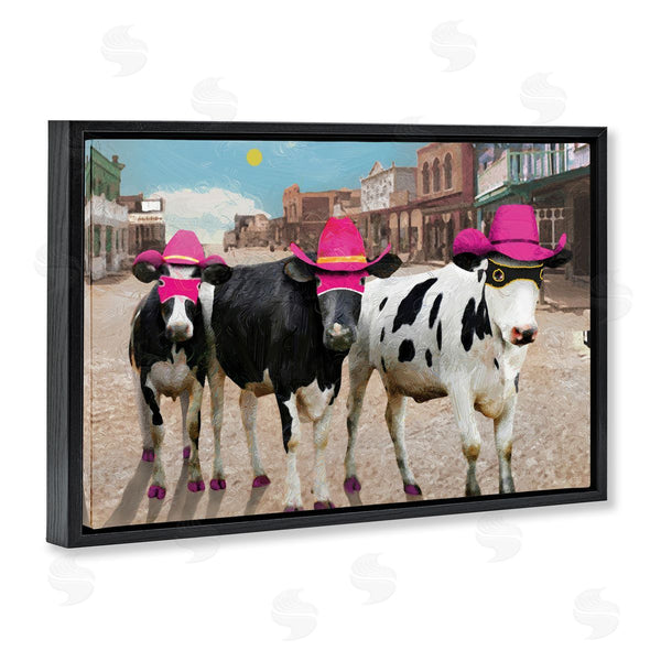 Stupell Industries Porter Hastings | Superhero Cows In Town