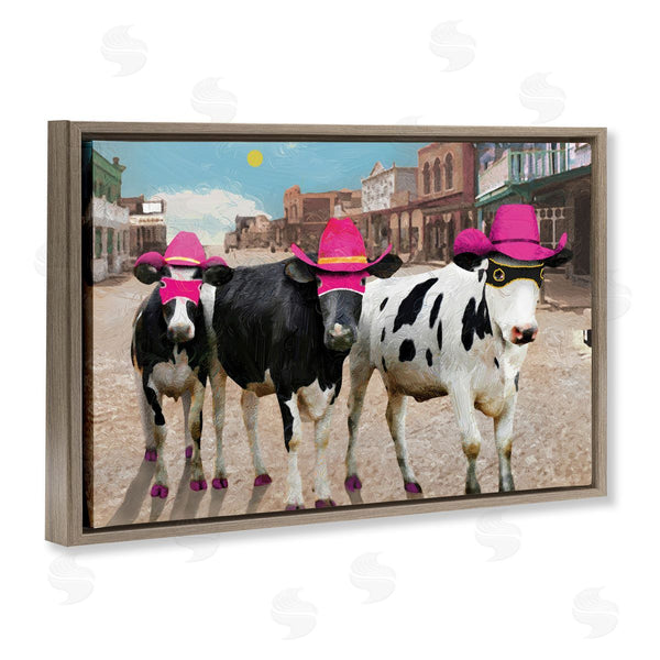 Stupell Industries Porter Hastings | Superhero Cows In Town