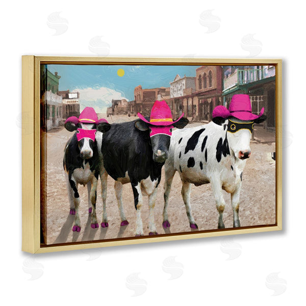 Stupell Industries Porter Hastings | Superhero Cows In Town
