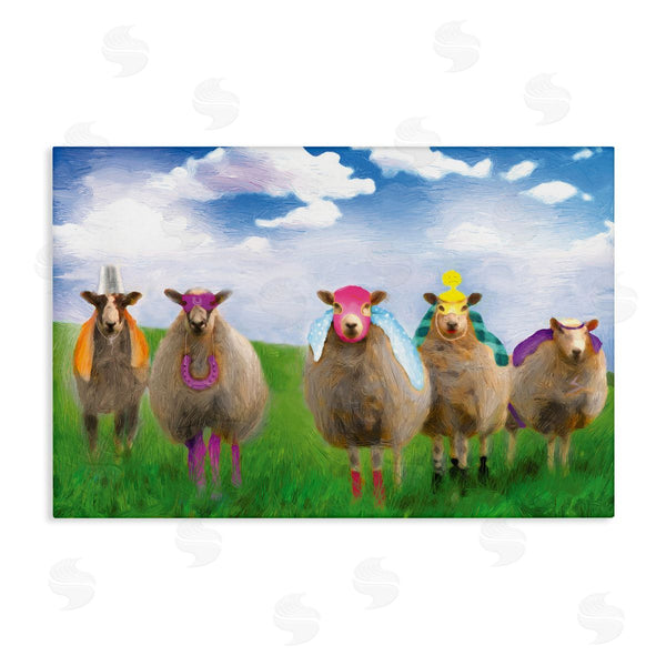 stupell industries Porter Hastings | Superhero Sheep in Field