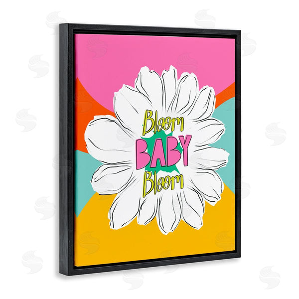 Stupell Industries Pragya Kothari | Bloom Bright Flower Phrase Wall Art