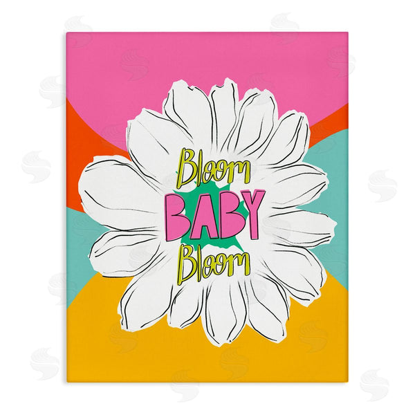 stupell industries Pragya Kothari | Bloom Bright Flower Phrase Wall Art