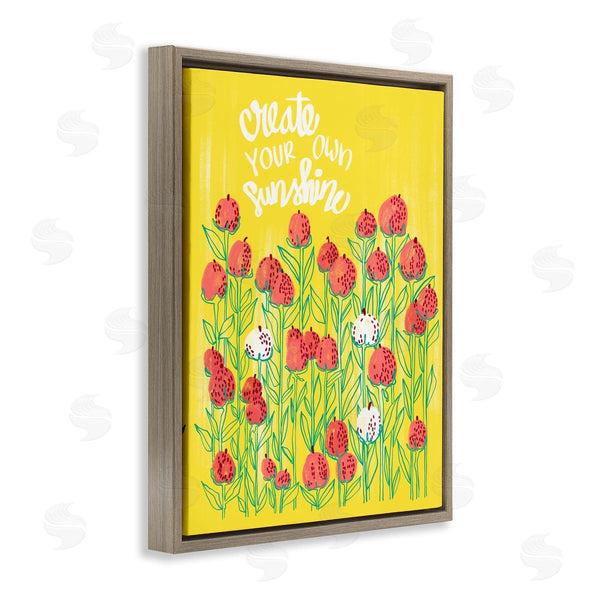 Stupell Industries Pragya Kothari | Create Your Sunshine Floral Wall Art