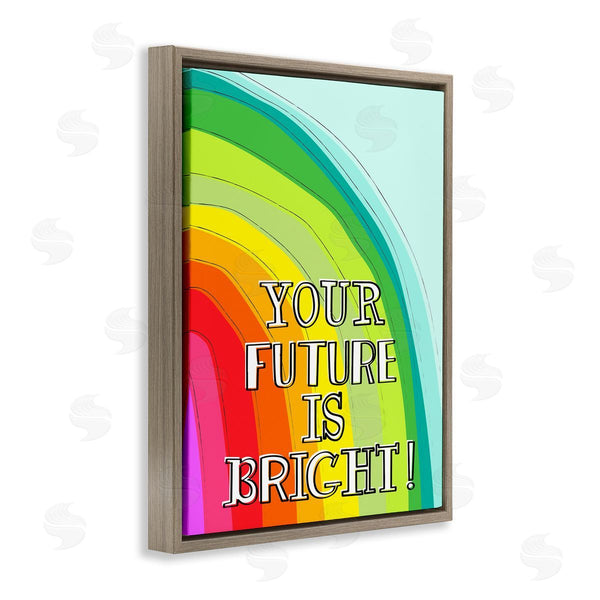 Stupell Industries Pragya Kothari | Future Is Bright Phrase Wall Art
