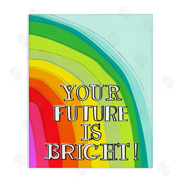 stupell industries Pragya Kothari | Future Is Bright Phrase Wall Art
