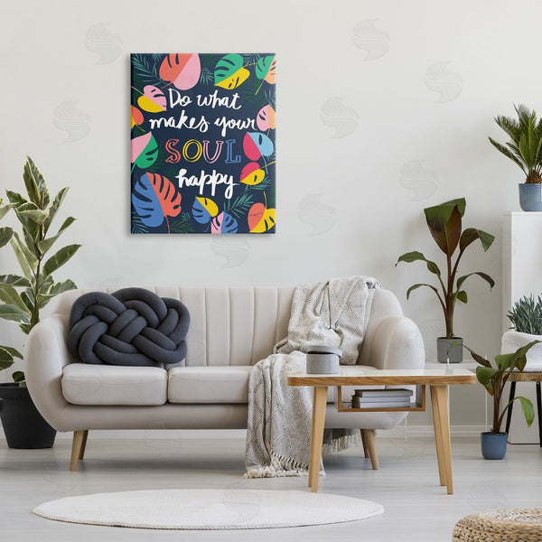 Stupell Industries Pragya Kothari | Happy Soul Phrase Wall Art