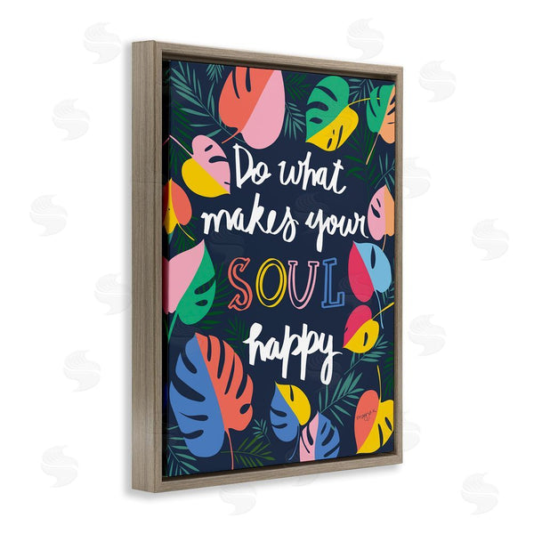 Stupell Industries Pragya Kothari | Happy Soul Phrase Wall Art
