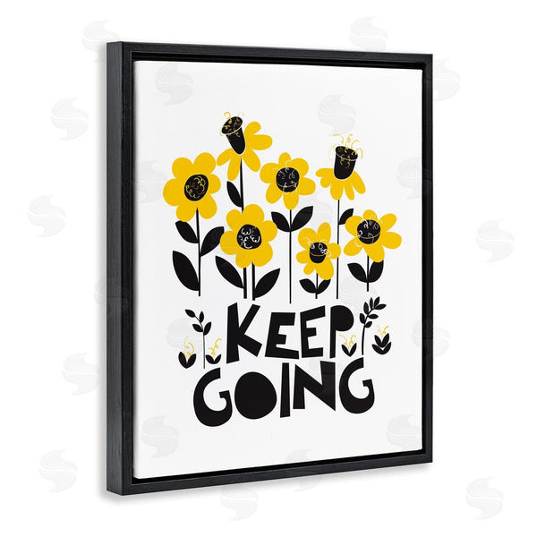 Stupell Industries Pragya Kothari | Keep Going Yellow Flowers Wall Art