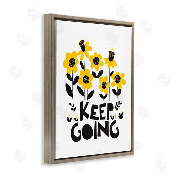 Stupell Industries Pragya Kothari | Keep Going Yellow Flowers Wall Art