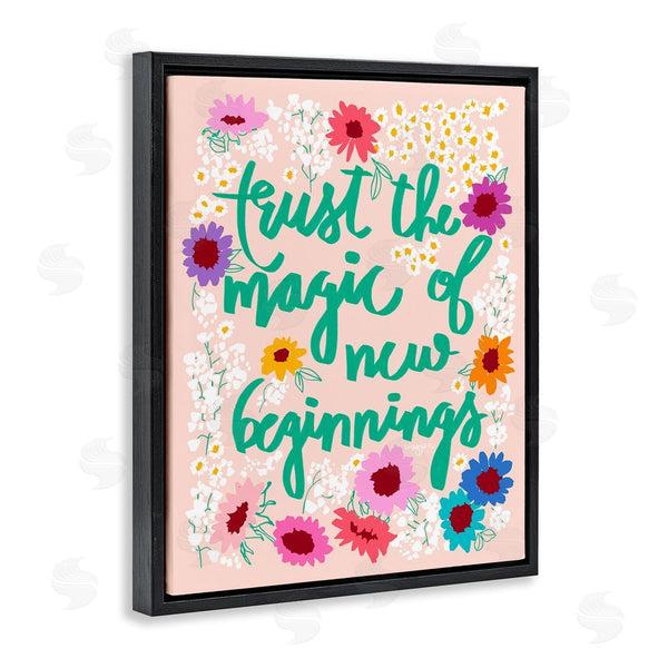 Stupell Industries Pragya Kothari | New Beginnings Phrase Wall Art