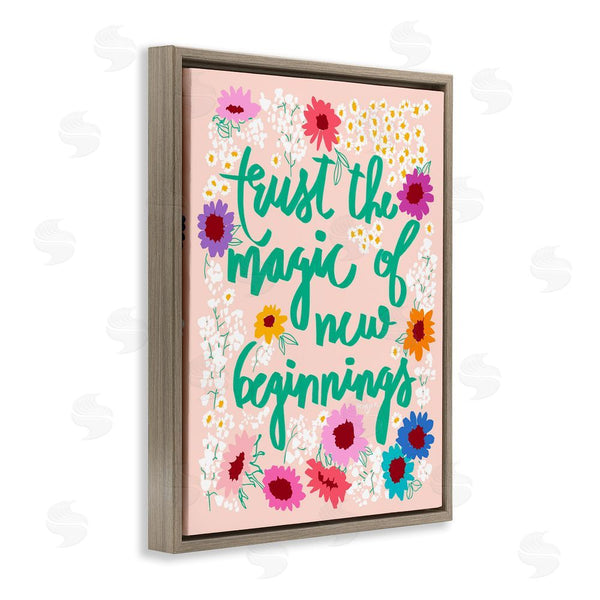 Stupell Industries Pragya Kothari | New Beginnings Phrase Wall Art