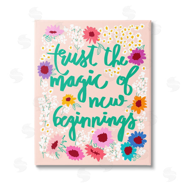stupell industries Pragya Kothari | New Beginnings Phrase Wall Art